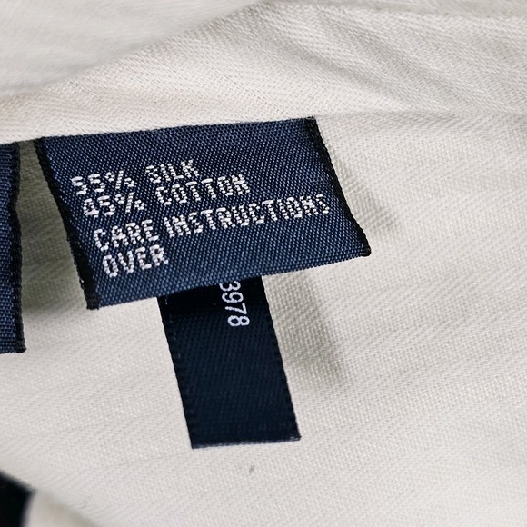 Ralph Lauren Polo Preston Chino Pants Men's 34x29 Navy Blue Silk & Cotton Blend - Picture 10 of 13